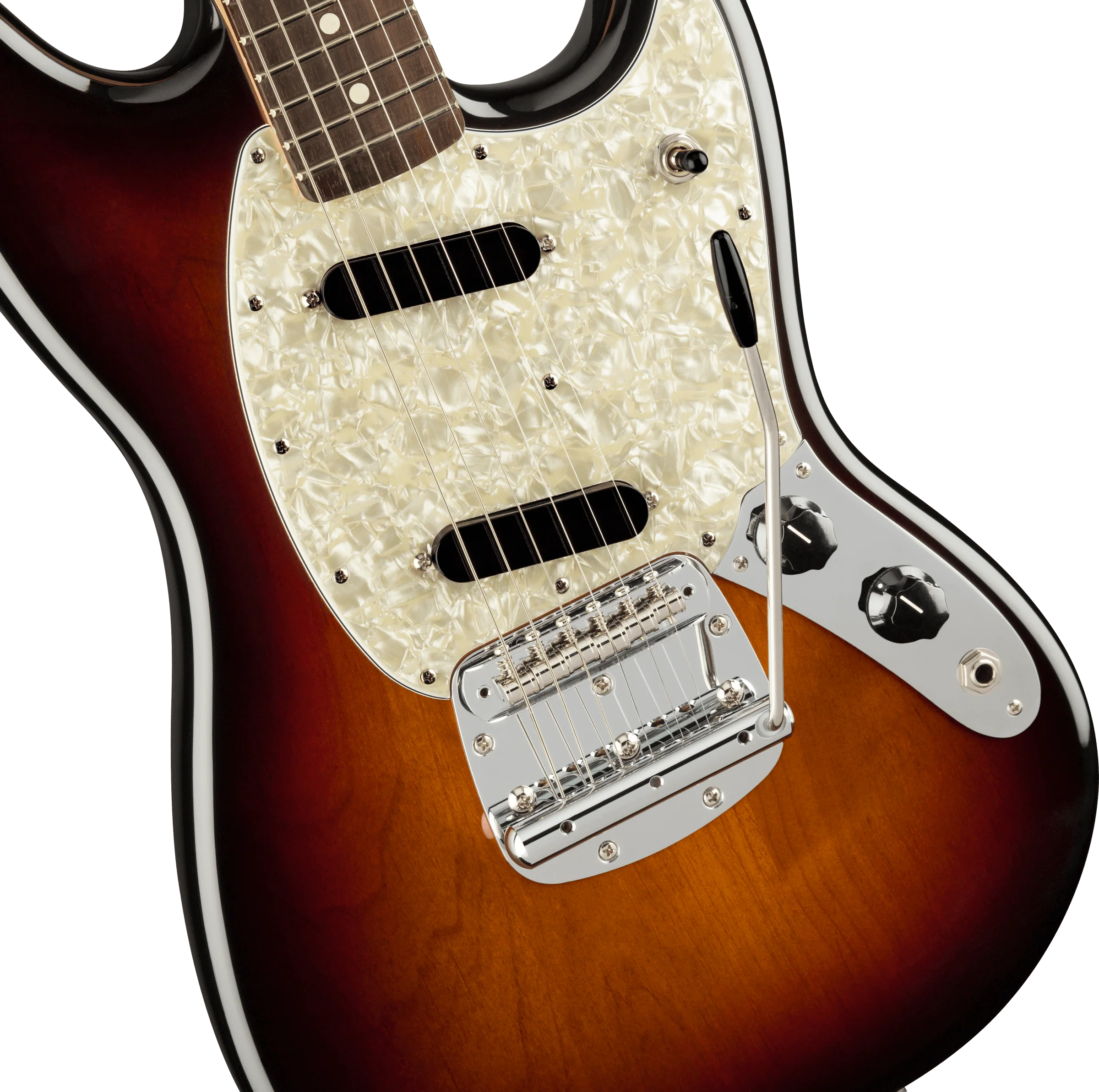 Fender American Performer Mustang - 3-Tone Sunburst - Image 9