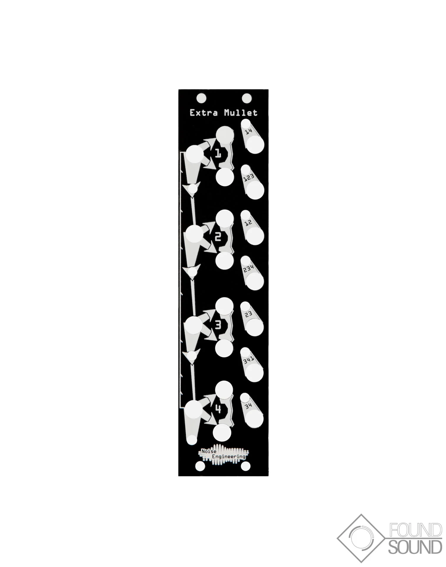 Noise Engineering Extra Mullet Black/ Blind Panel