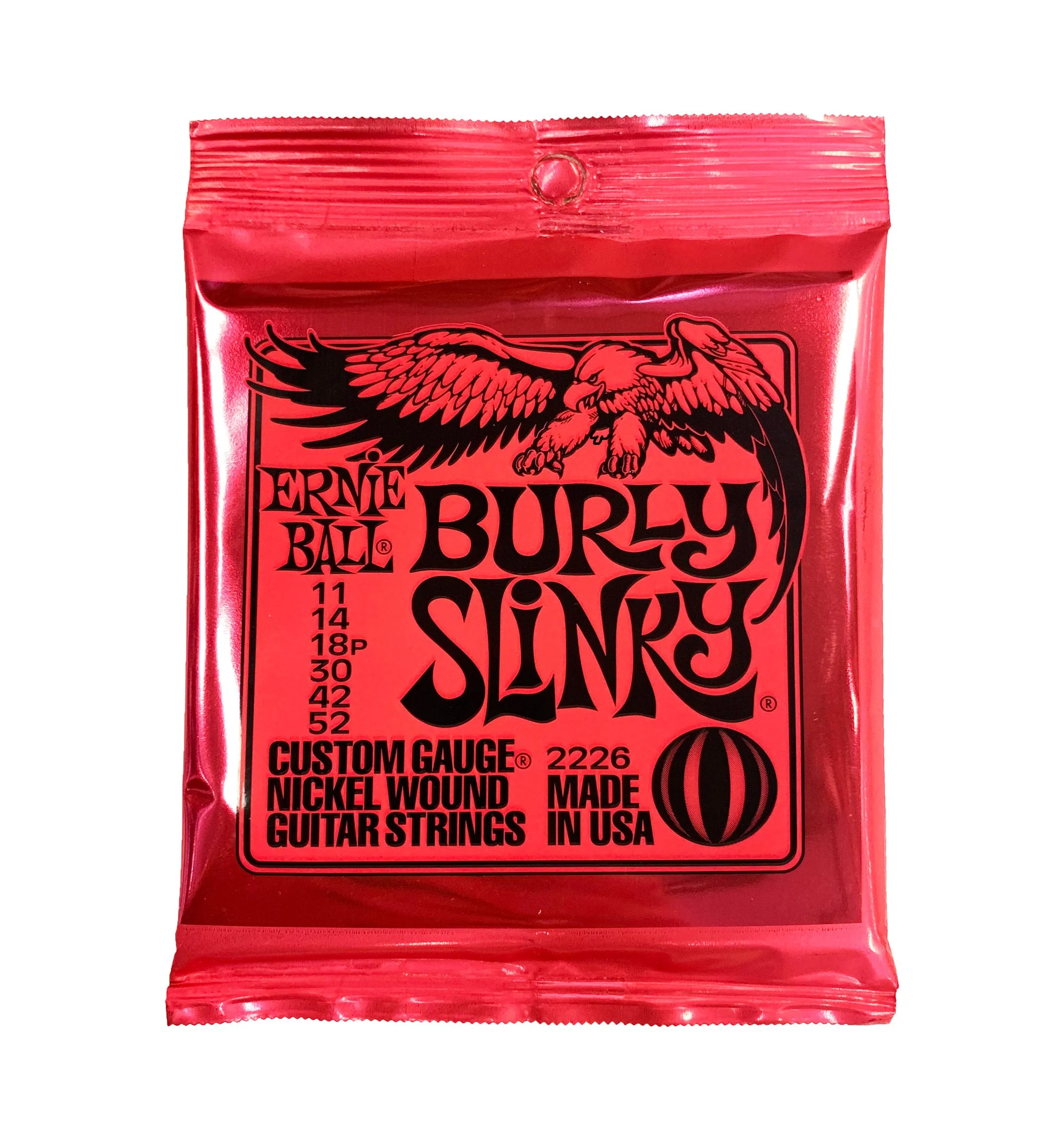 Ernie Ball Burly Slinky 11-52 Nickel Wound Electric Guitar Strings
