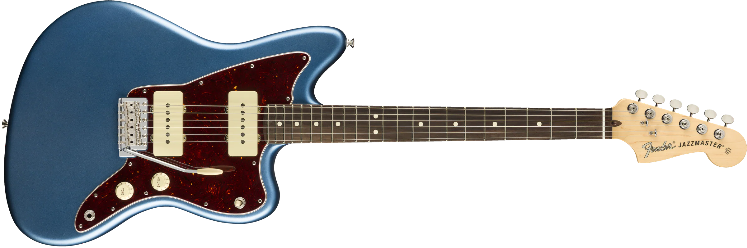 Fender American Performer Jazzmaster - Satin Lake Placid Blue - Image 2