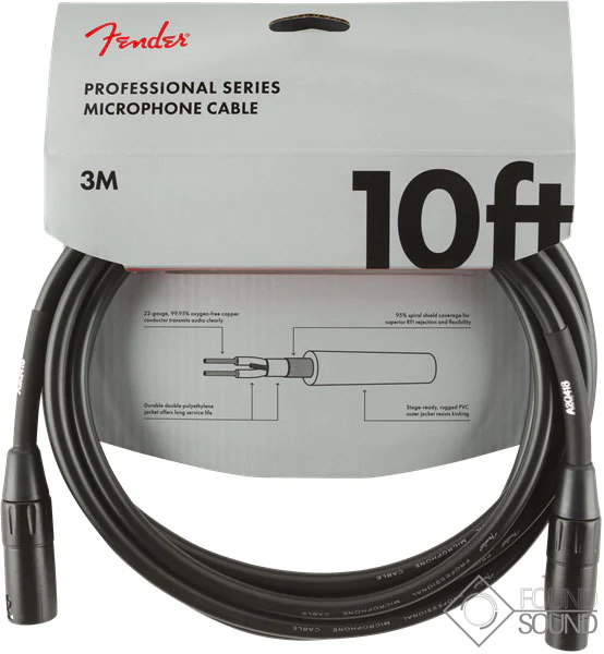 Fender Professional Series 10' Microphone Cable
