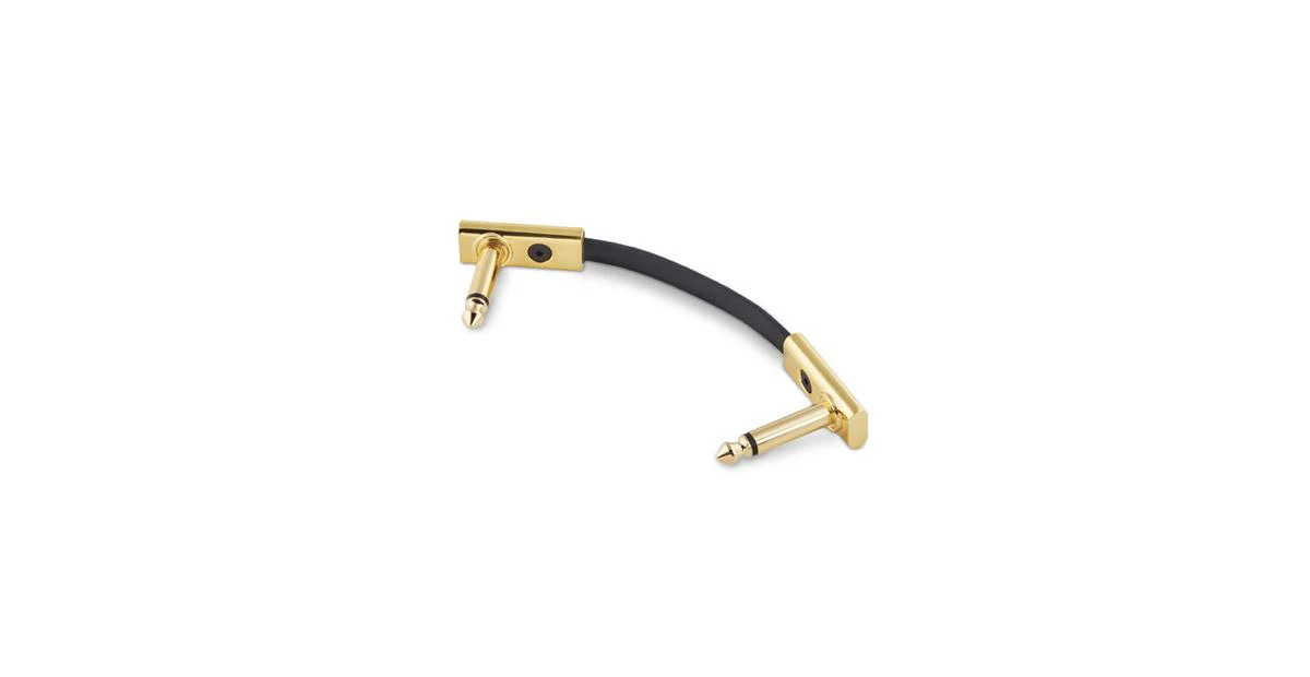 Warwick Rockboard 5cm Flat Patch Cable Gold