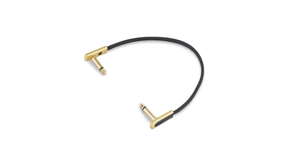 Warwick Rockboard 20cm Flat Patch Cable Gold