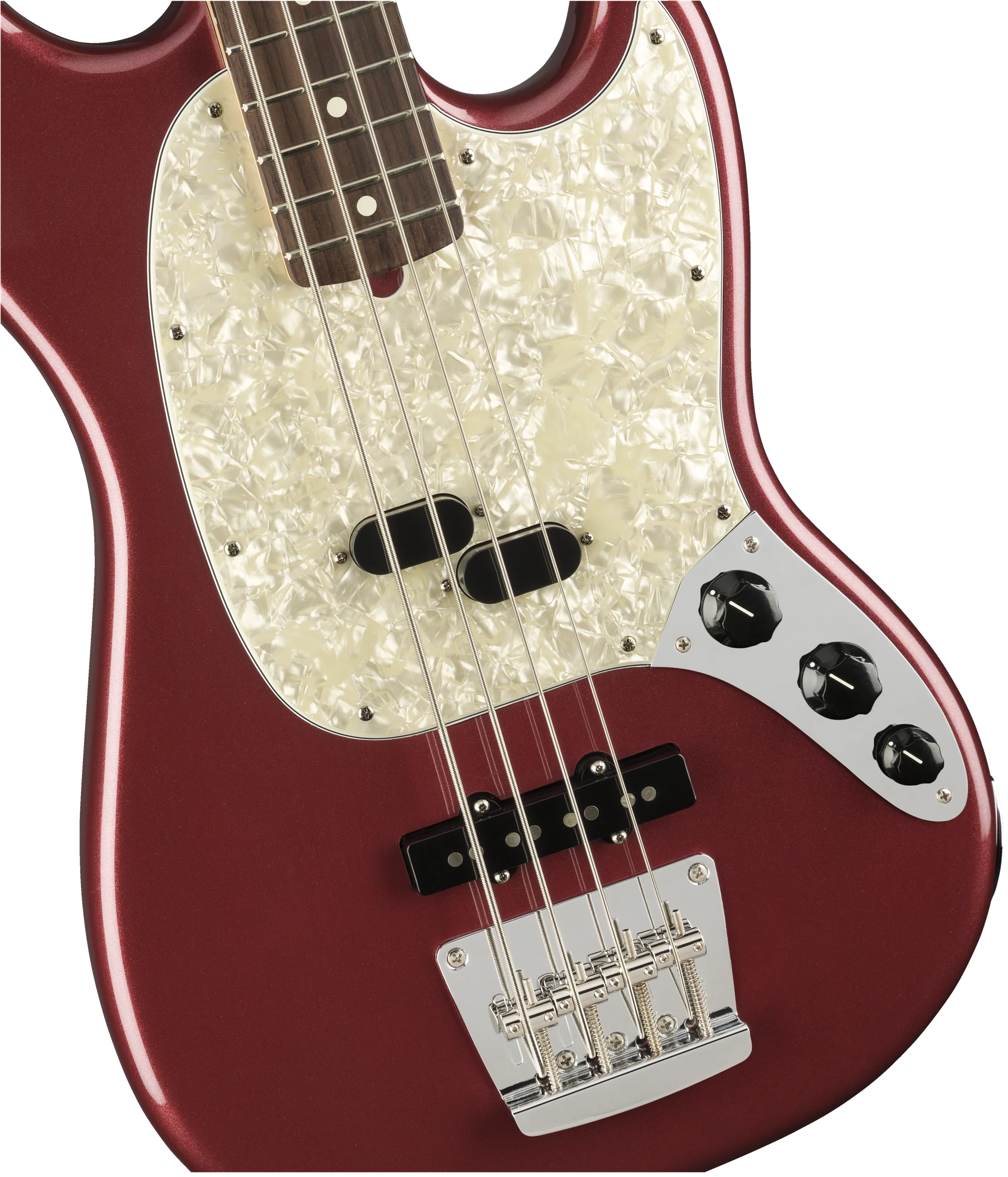 Fender American Performer Mustang Bass - Aubergine - Image 6
