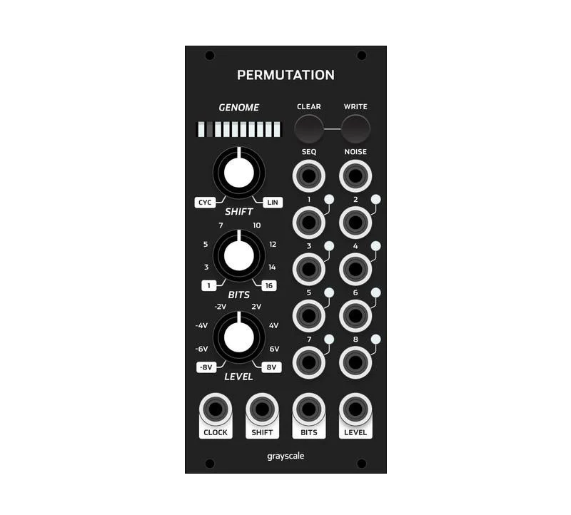 Grayscale Permutation 12HP Black