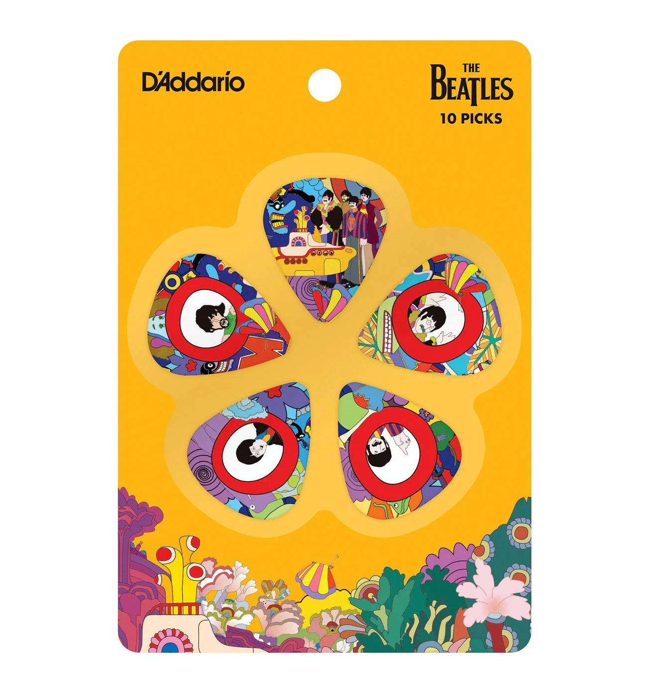 D'Addario The Beatles Yellow Submarine 10 Light Picks
