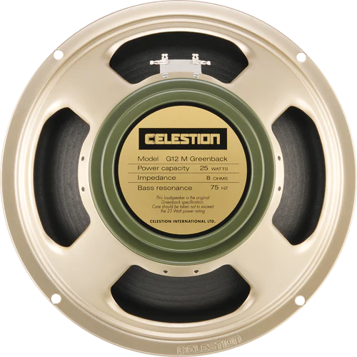 Celestion G12M Greenback T1220: Classic Series 12" 25 Watt 8Ω Speaker