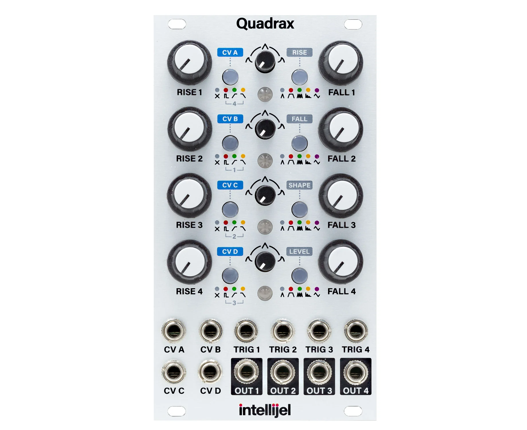 Intellijel Quadrax 4-Channel CV-Controllable Function Generator
