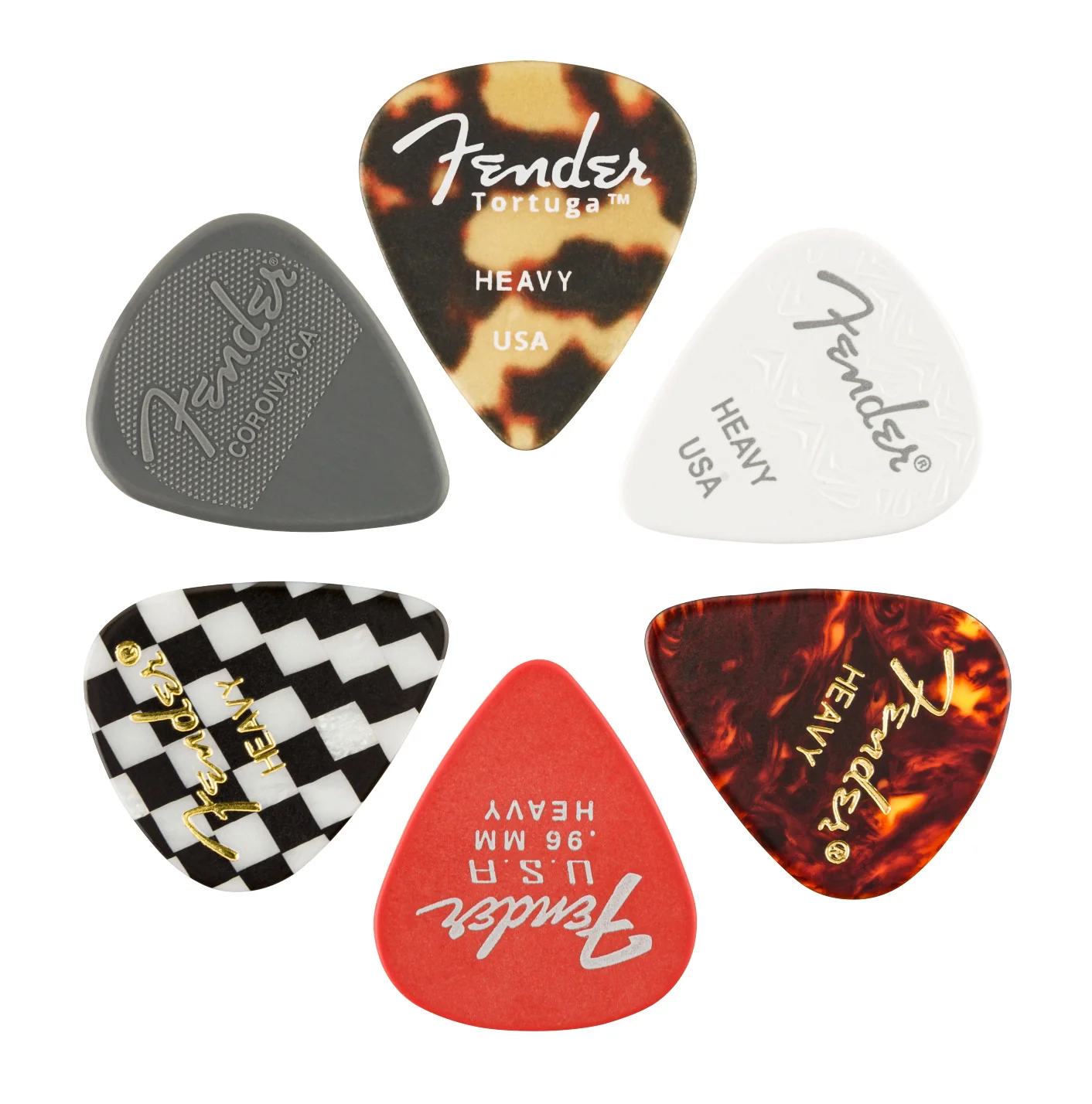 Fender 351 Material Medley Heavy 6-Pack