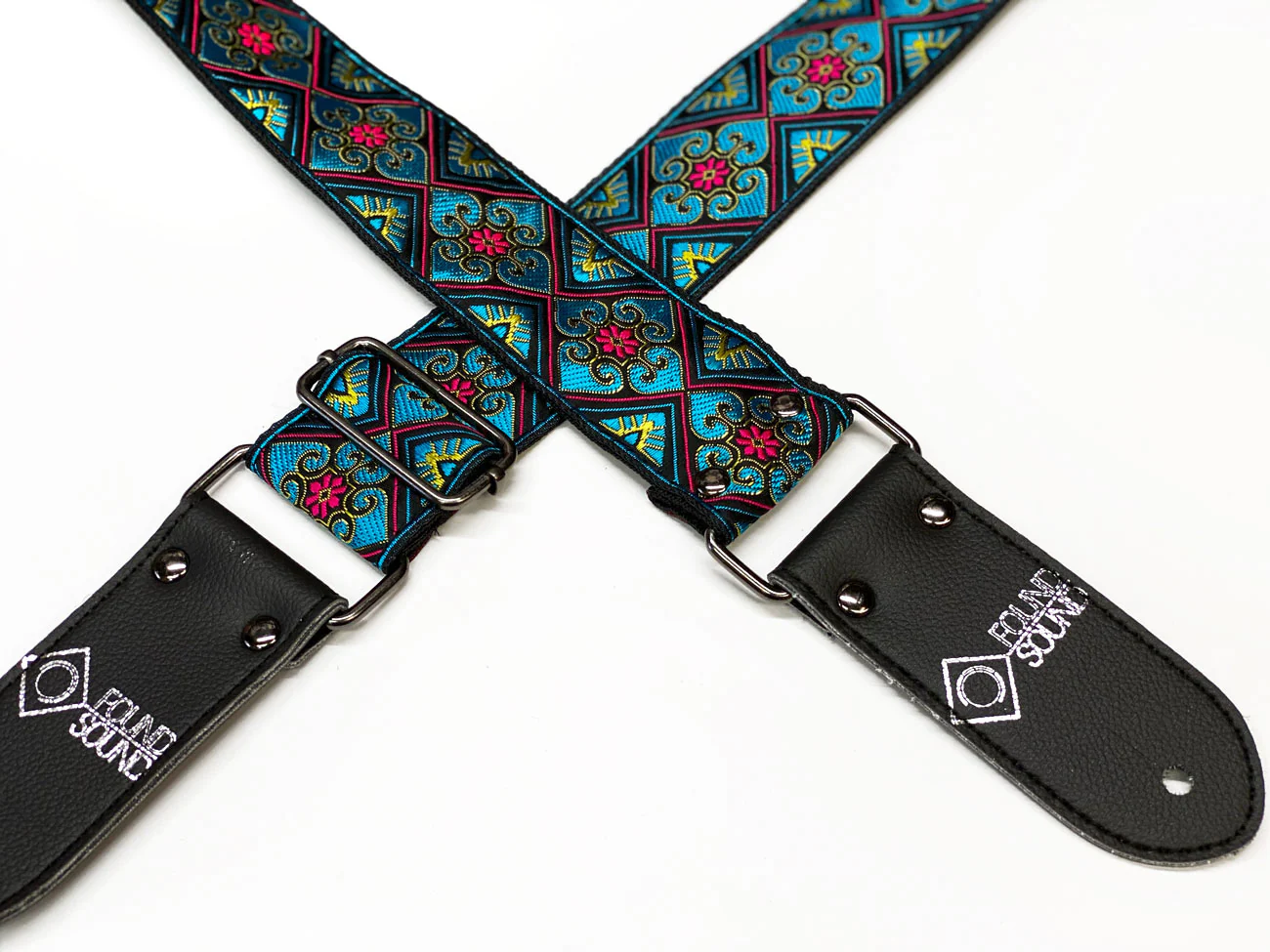 DSL Jacquard Weave Babylon Blue Guitar Strap