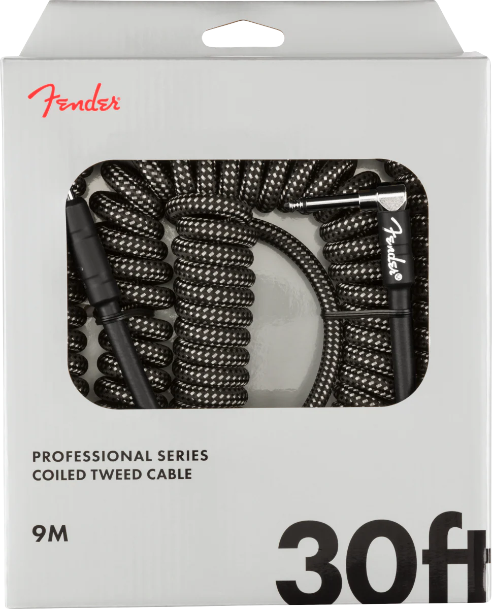 Fender Professional Coil Cable 30' - Grey Tweed - Image 2