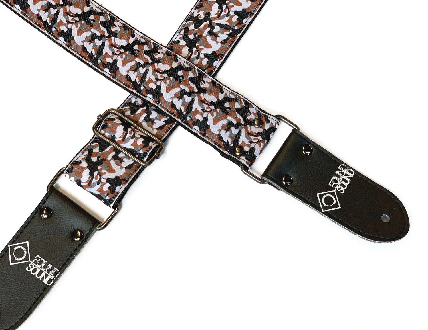DSL Jacquard Weave Camo Red Guitar Strap