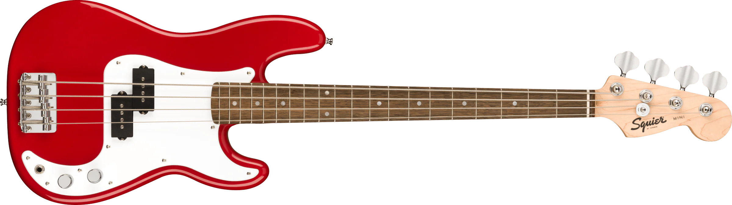 Fender Squier Mini P Bass - Dakota Red - Image 4