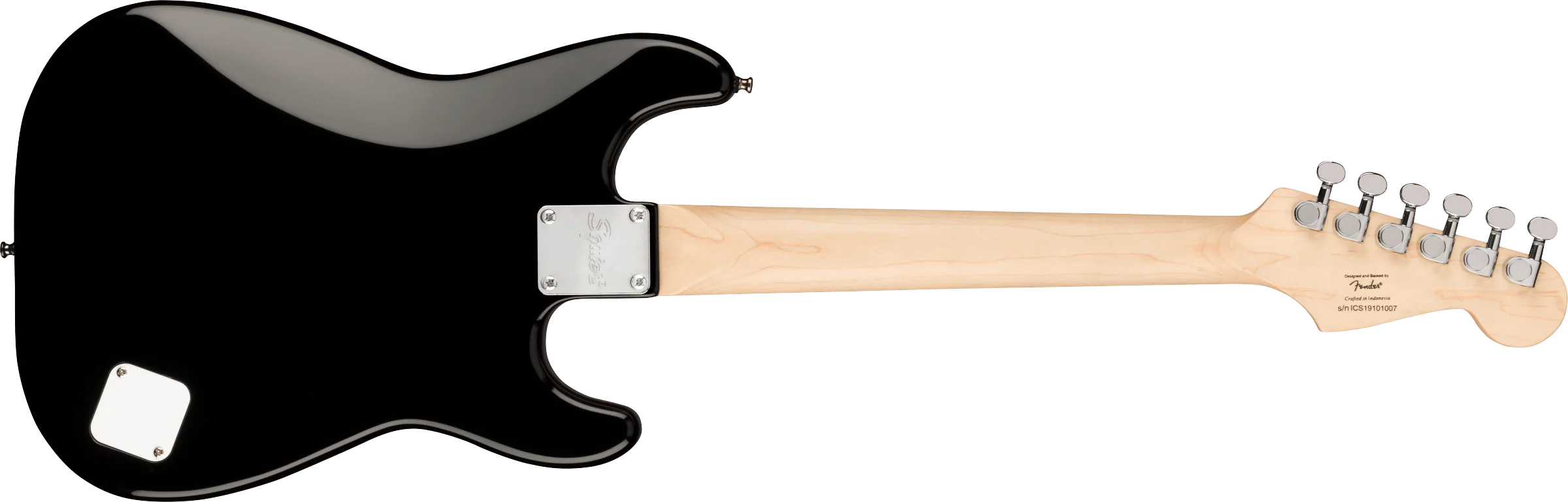 Left Handed Fender Squier Mini Stratocaster - Black - Image 5