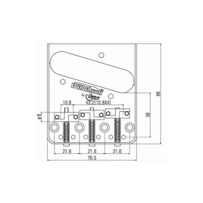 Wilkinson Telecaster Bridge - Image 2