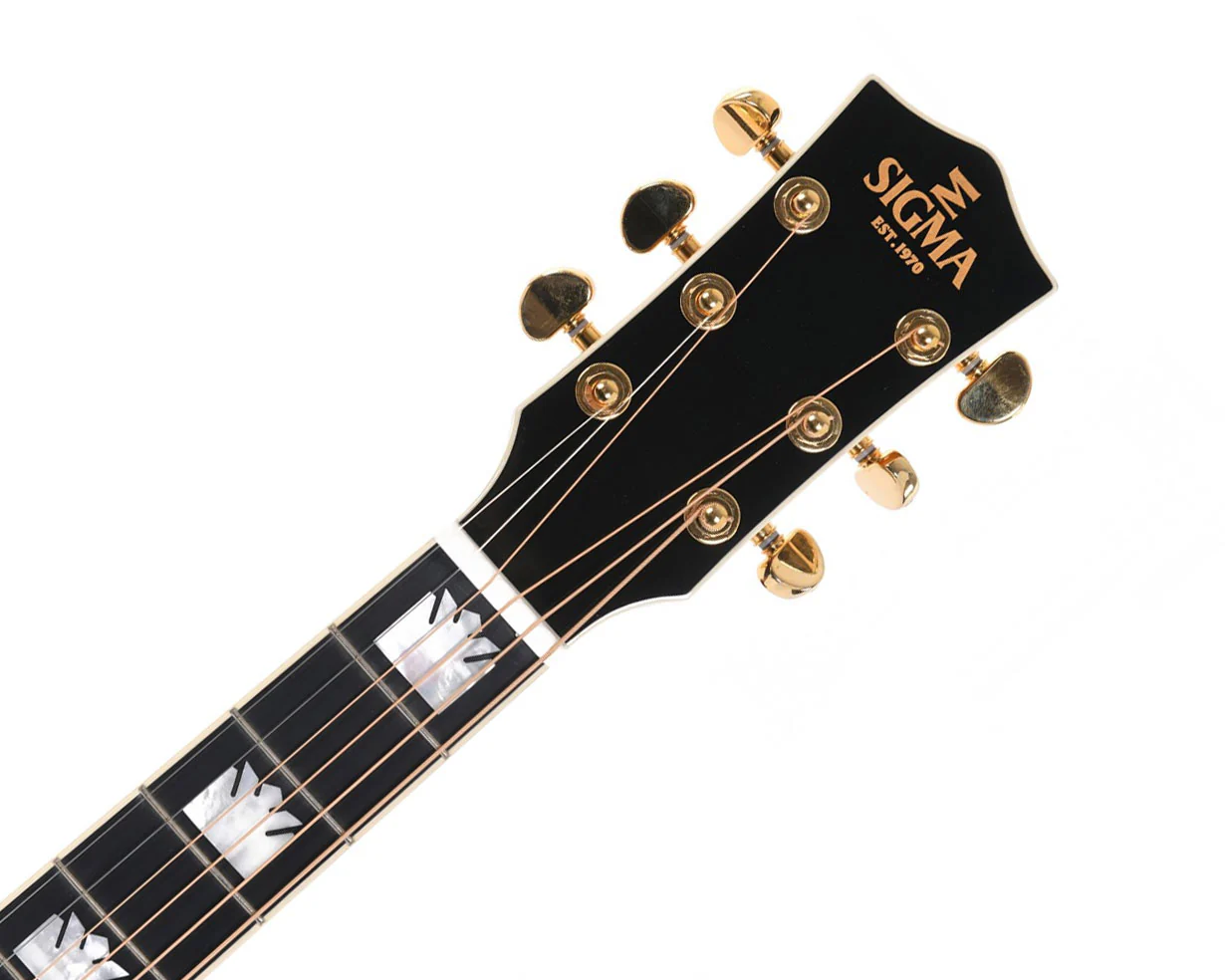 Left Handed Sigma GJA-SG200L Grand Jumbo - Vintage Sunburst - Image 5