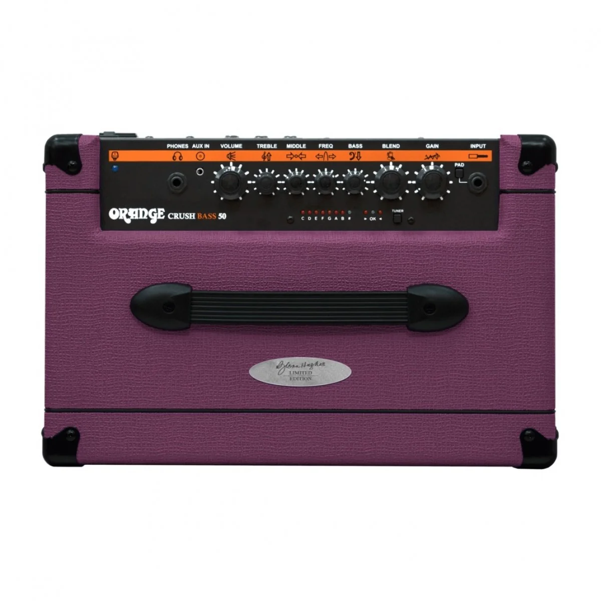 Glen Hughes Limited Edition Deep Purple Orange Crush Bass 50 Watt 1x12" Bass Amplifier - Image 3