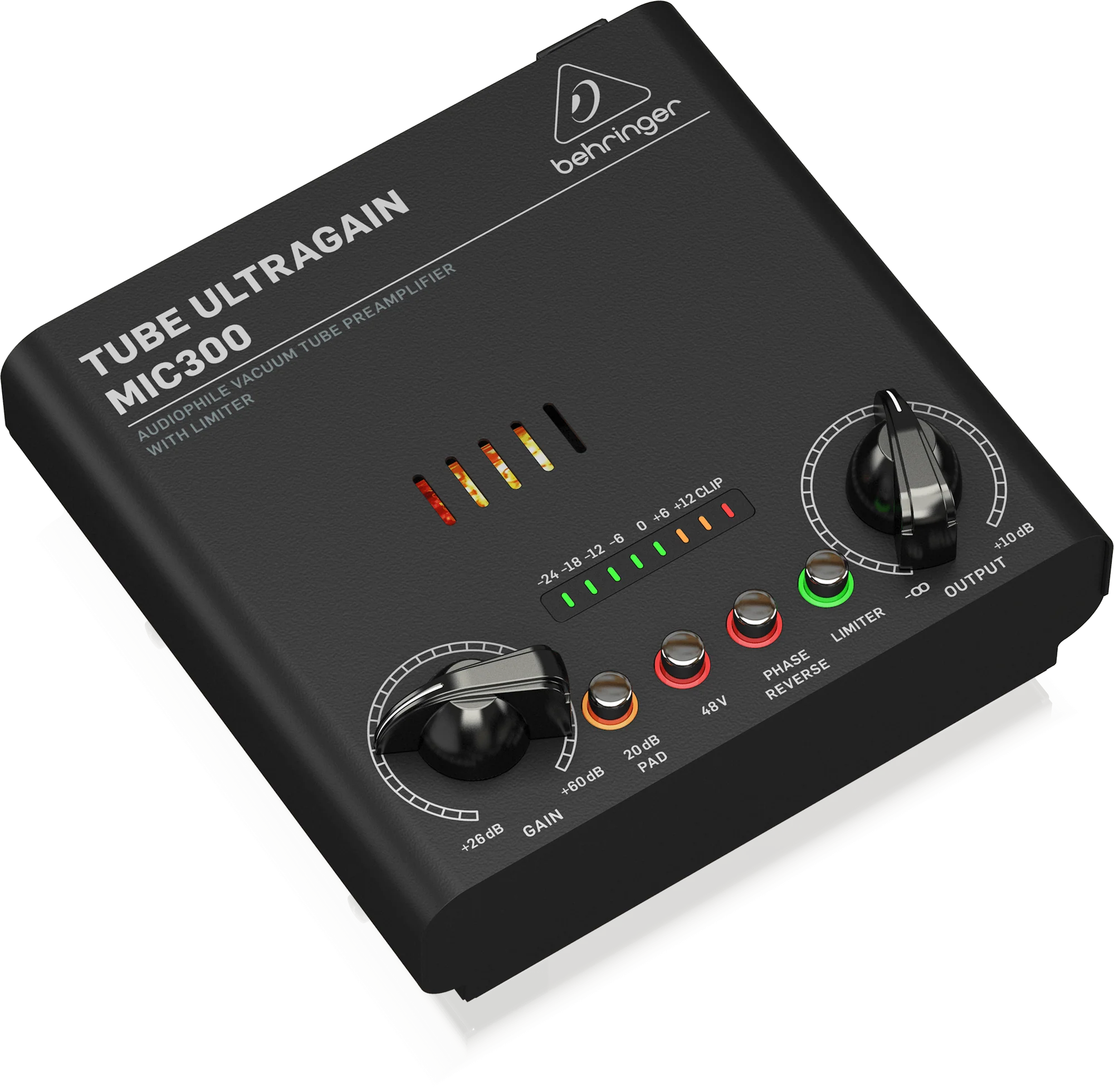 Behringer MIC300  Tube Ultragain Vacuum Tube Preamp with Limiter - Image 2