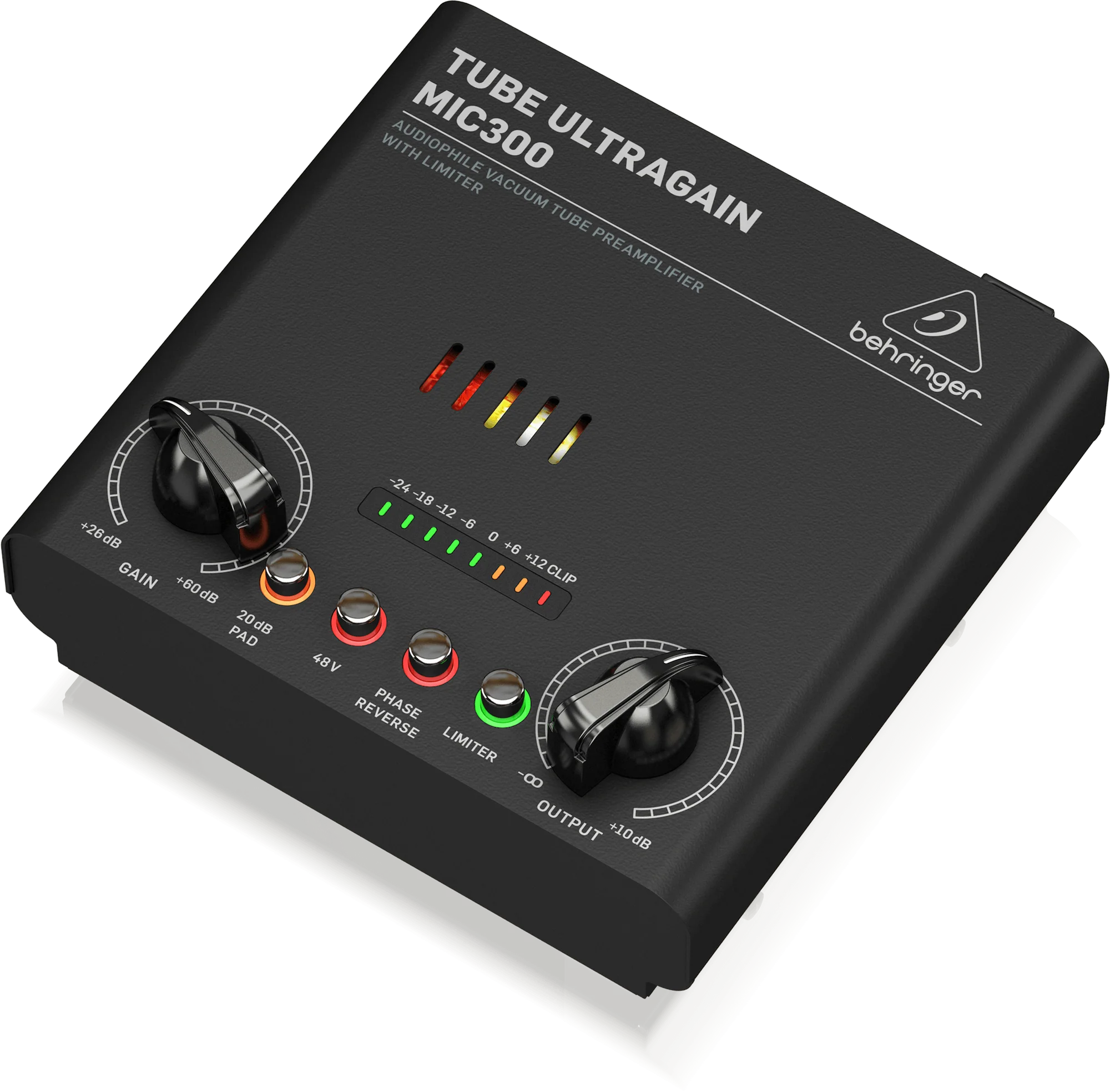 Behringer MIC300  Tube Ultragain Vacuum Tube Preamp with Limiter - Image 4