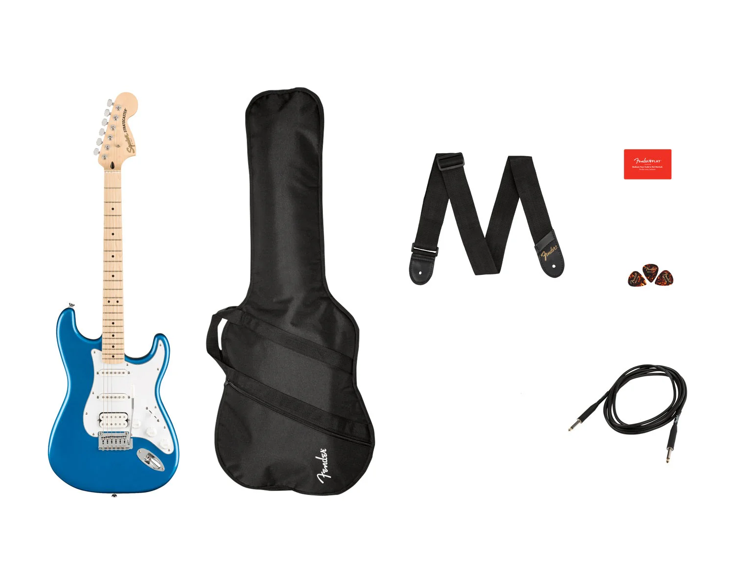 Fender Squier Affinity Series Stratocaster HSS - Lake Placid Blue - Image 3