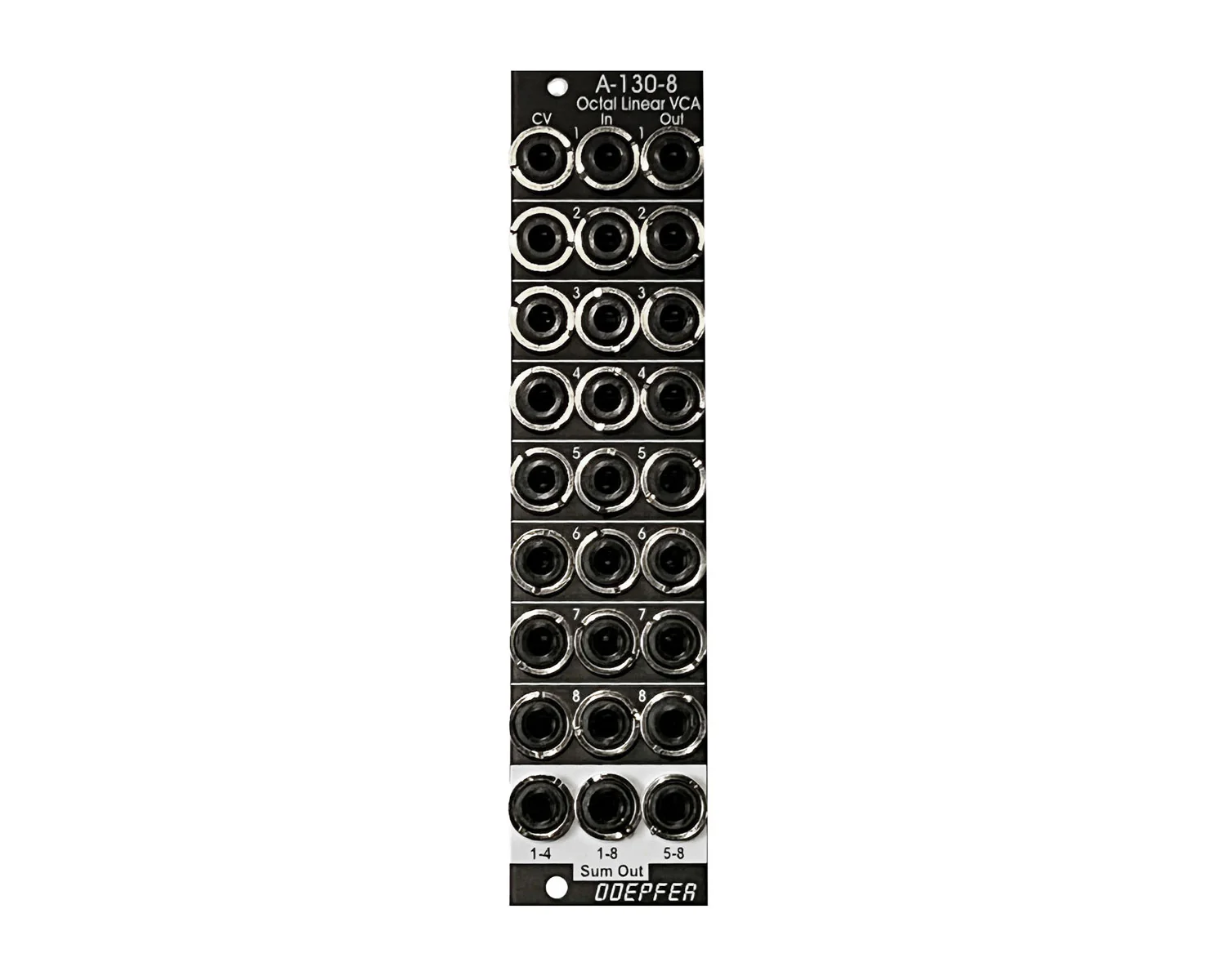 Doepfer A-130-8v Octal Linear VCA vintage edition