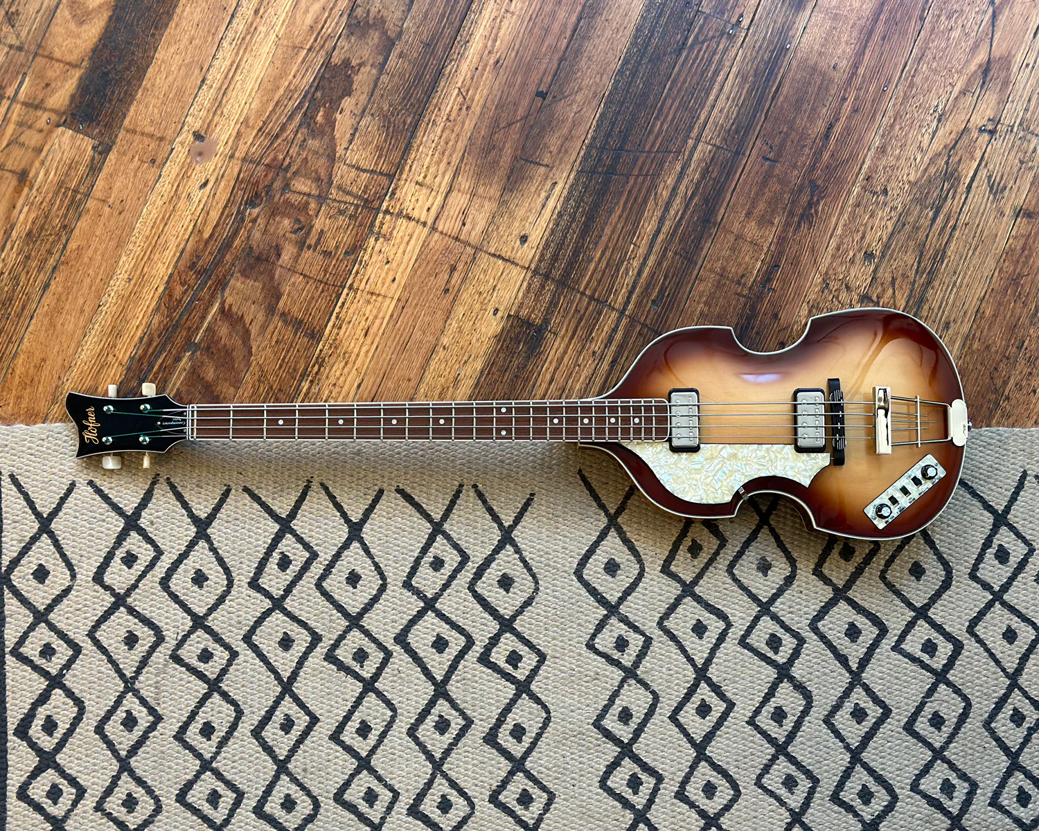 Left Handed Höfner Contemporary Series HCT-500/1 - Brown Sunburst - Image 5