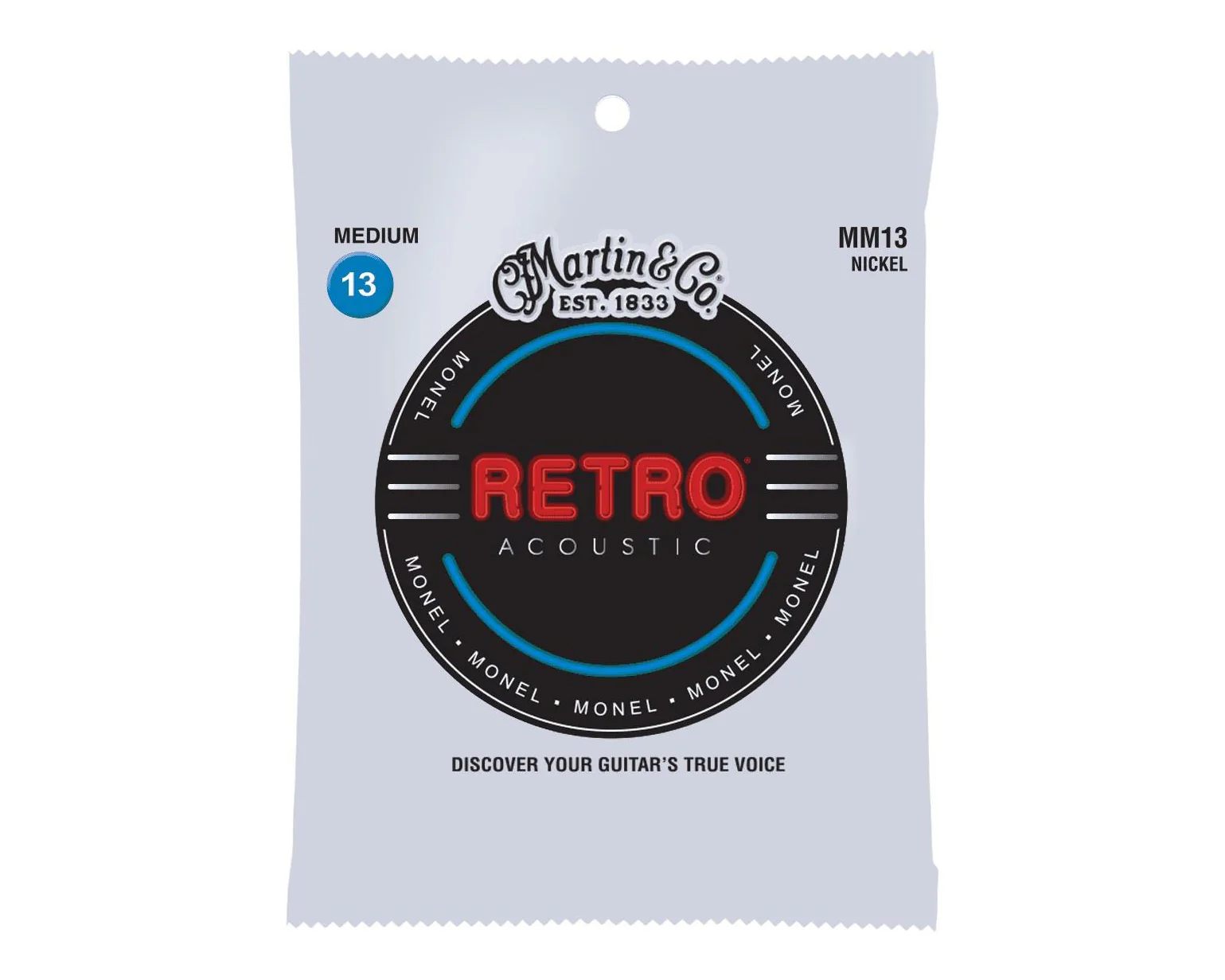 Martin Retro Monel 13-56 Medium Acoustic Guitar Strings