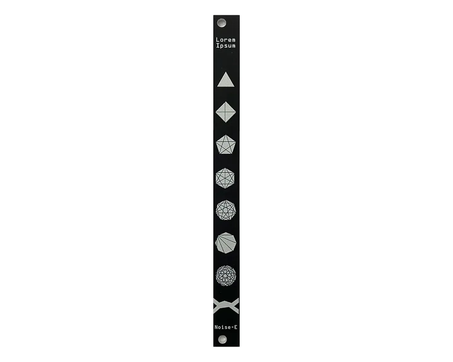 Noise Engineering Lorem Ipsum 2hp Blank Panel - Black
