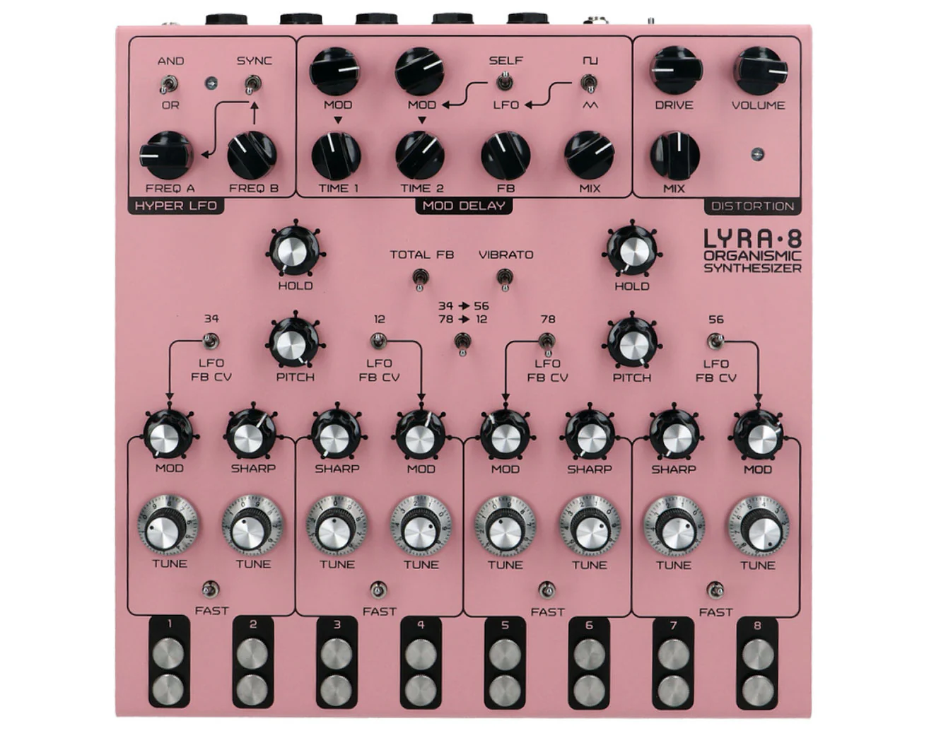 Soma Laboratory Lyra-8 Organismic Synthesizer - Pink