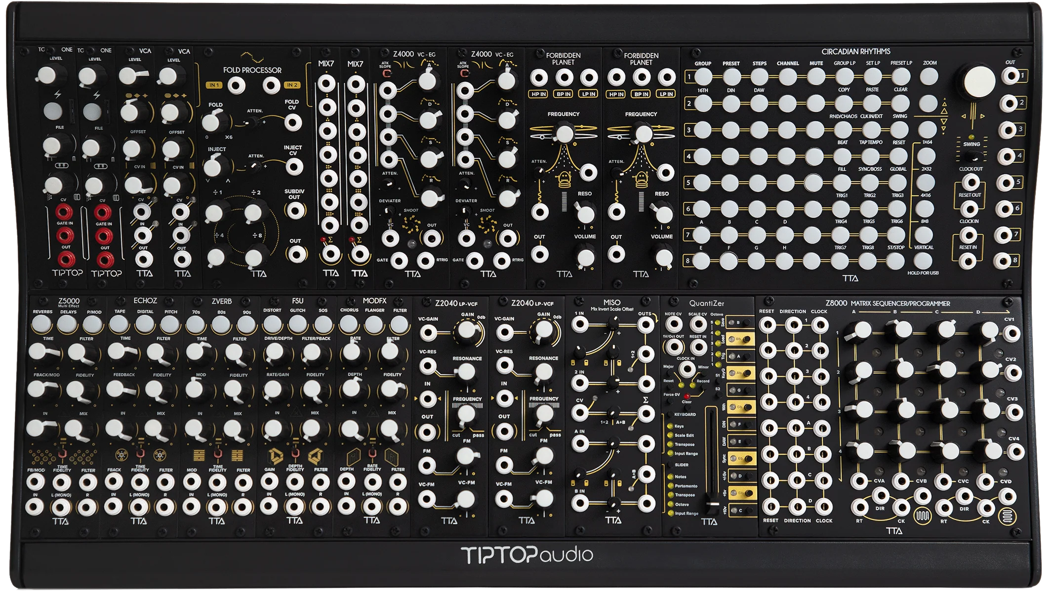 Tiptop Audio Mantis 2x104HP Eurorack Case Black - Image 4