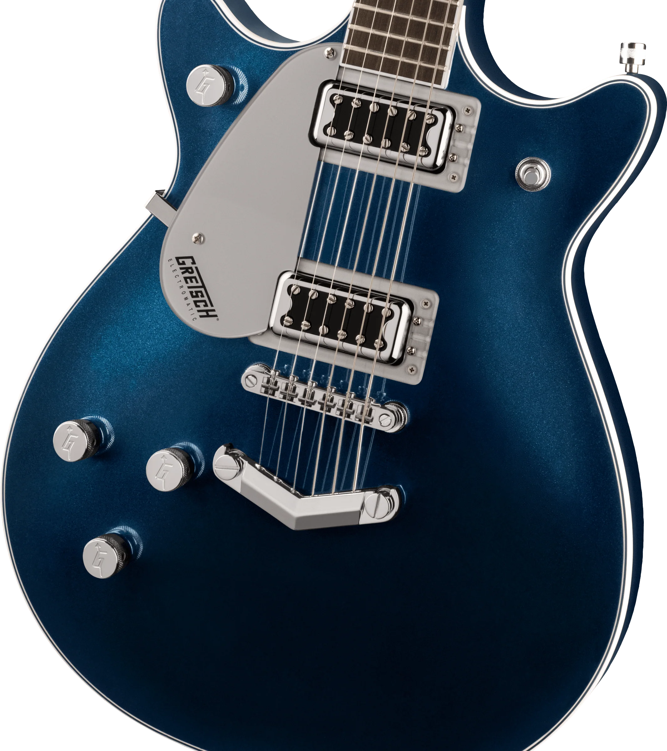 Gretsch G5232LH Electromatic Double Jet FT, with V-Stoptail, Left-Handed - Midnight Sapphire - Image 4