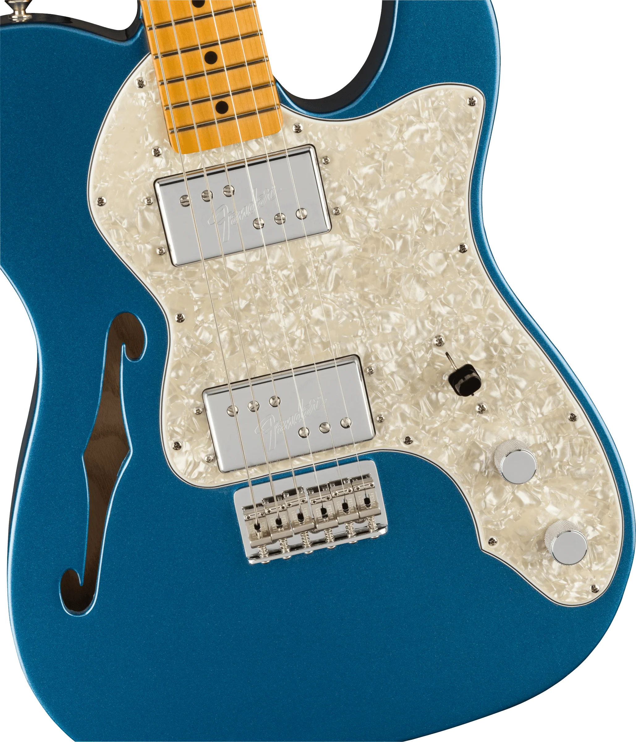 Fender American Vintage II 1972 Telecaster Thinline - Maple Fingerboard, Lake Placid Blue - Image 4