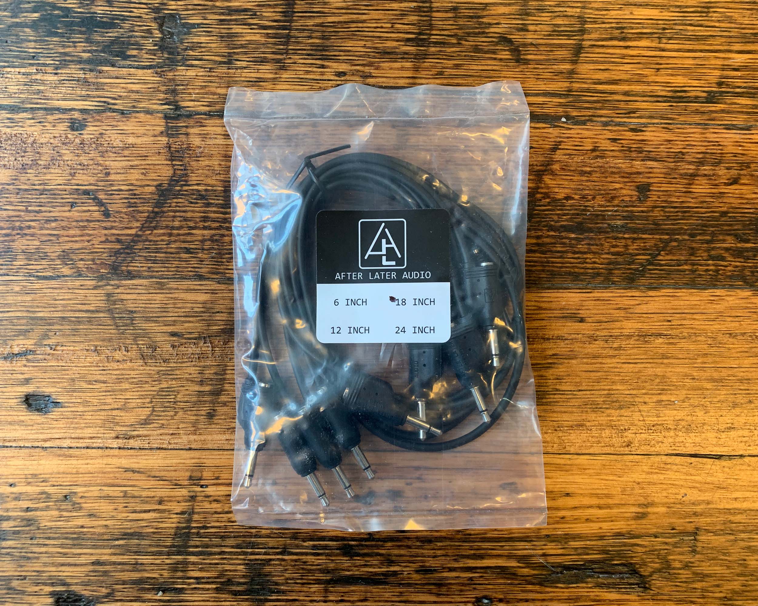 After Later Audio 45cm Double-end Stackable Patch Cable 5 Pack - Black - Image 2