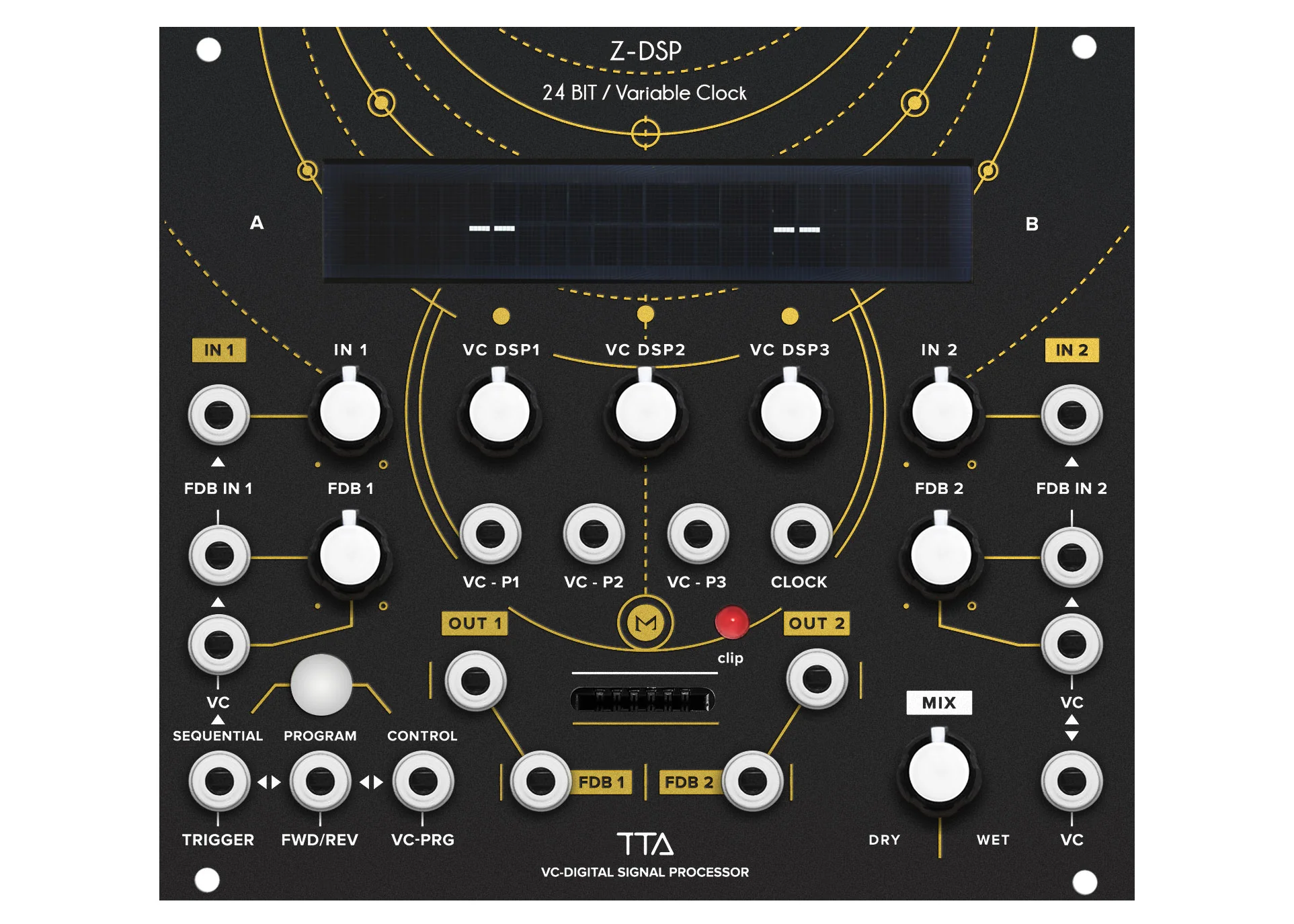 Tiptop Audio Z-DSP NS Voltage Controlled Signal Processor - Black