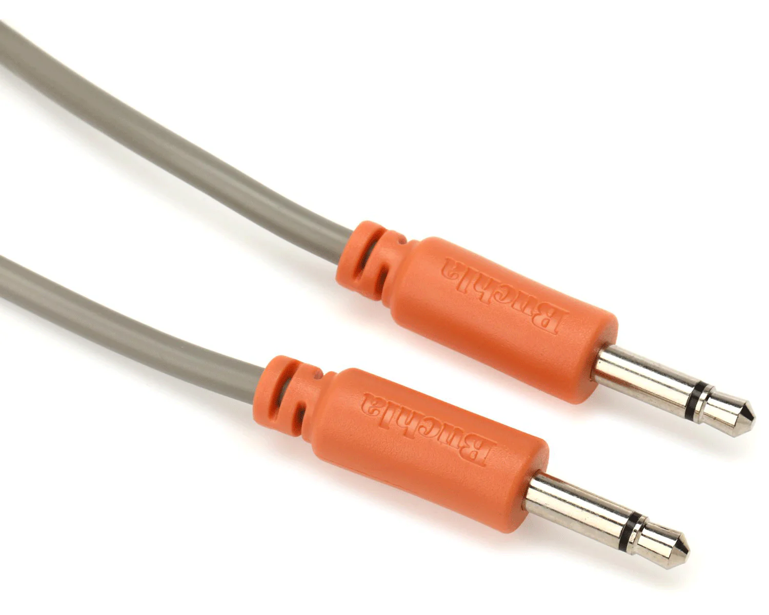 Buchla TiniCable - 12 inch length (Orange Barrels)