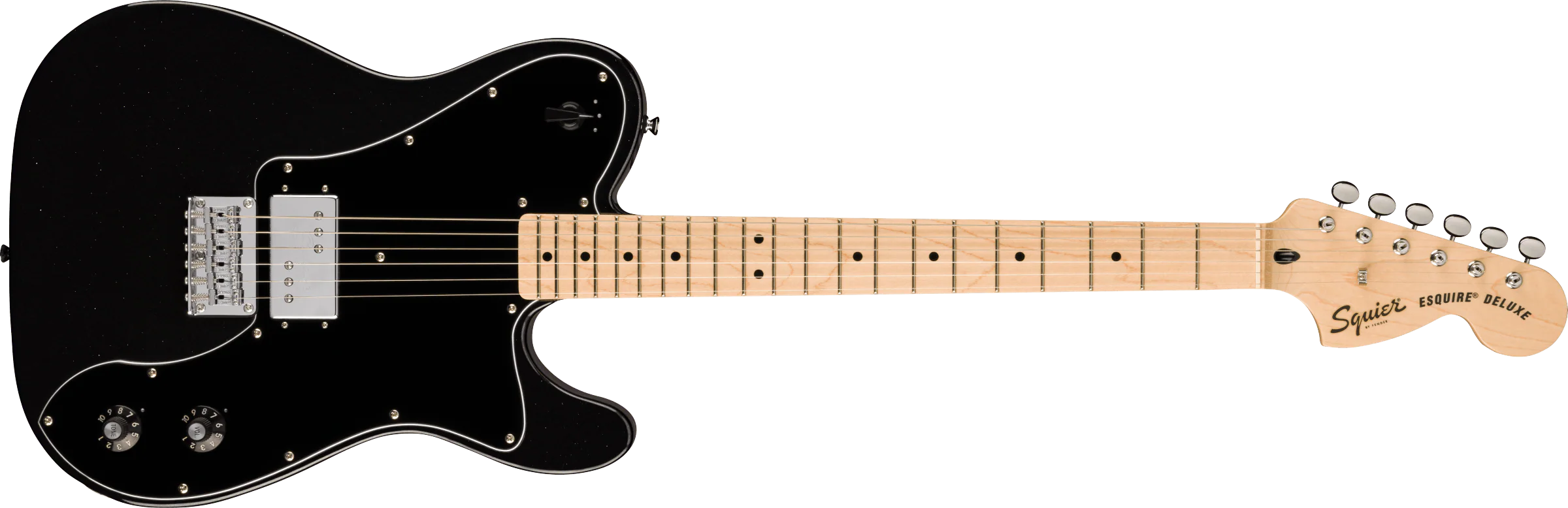 Fender Squier Paranormal Esquire Deluxe - Metallic Black - Image 4