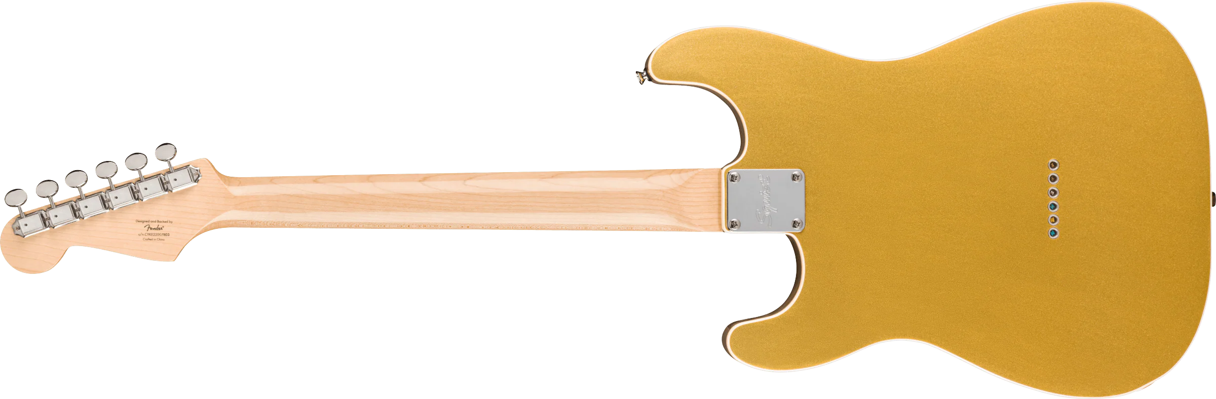Fender Squier Paranormal Custom Nashville Stratocaster - Aztec Gold - Image 5