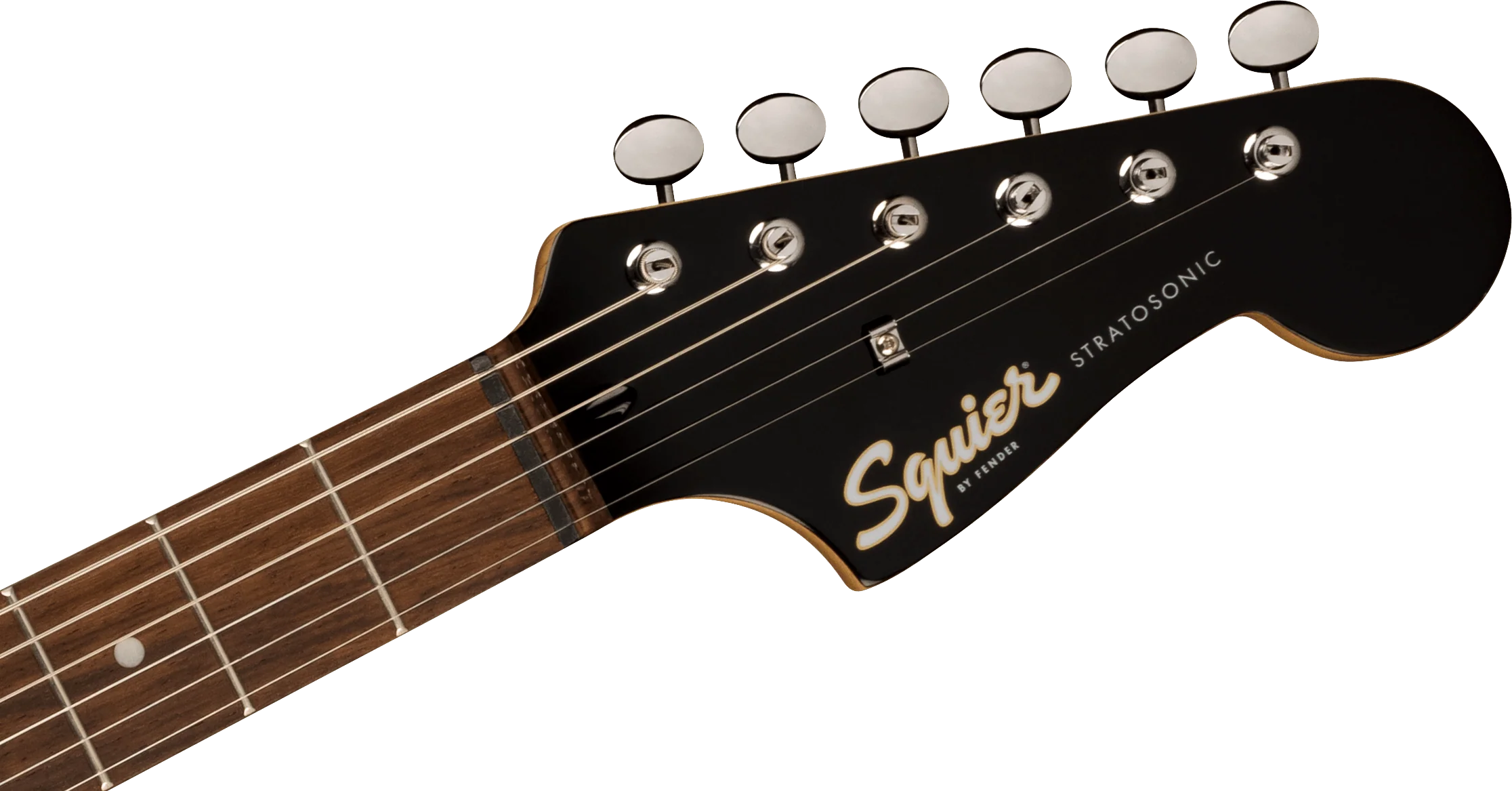 Fender Squier Paranormal Strat-O-Sonic - Crimson Red Transparent - Image 2