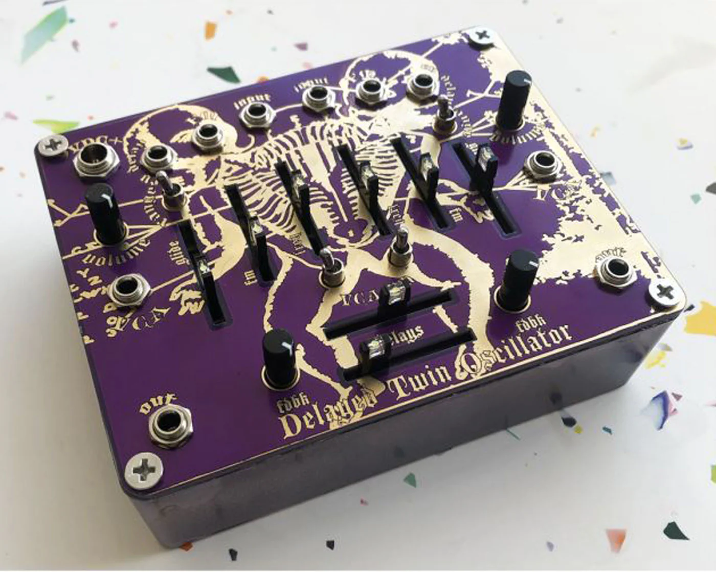 Optotronics Delayed Twin Oscillator Standalone Desktop Stereo Delay VCO and VCA - Image 2
