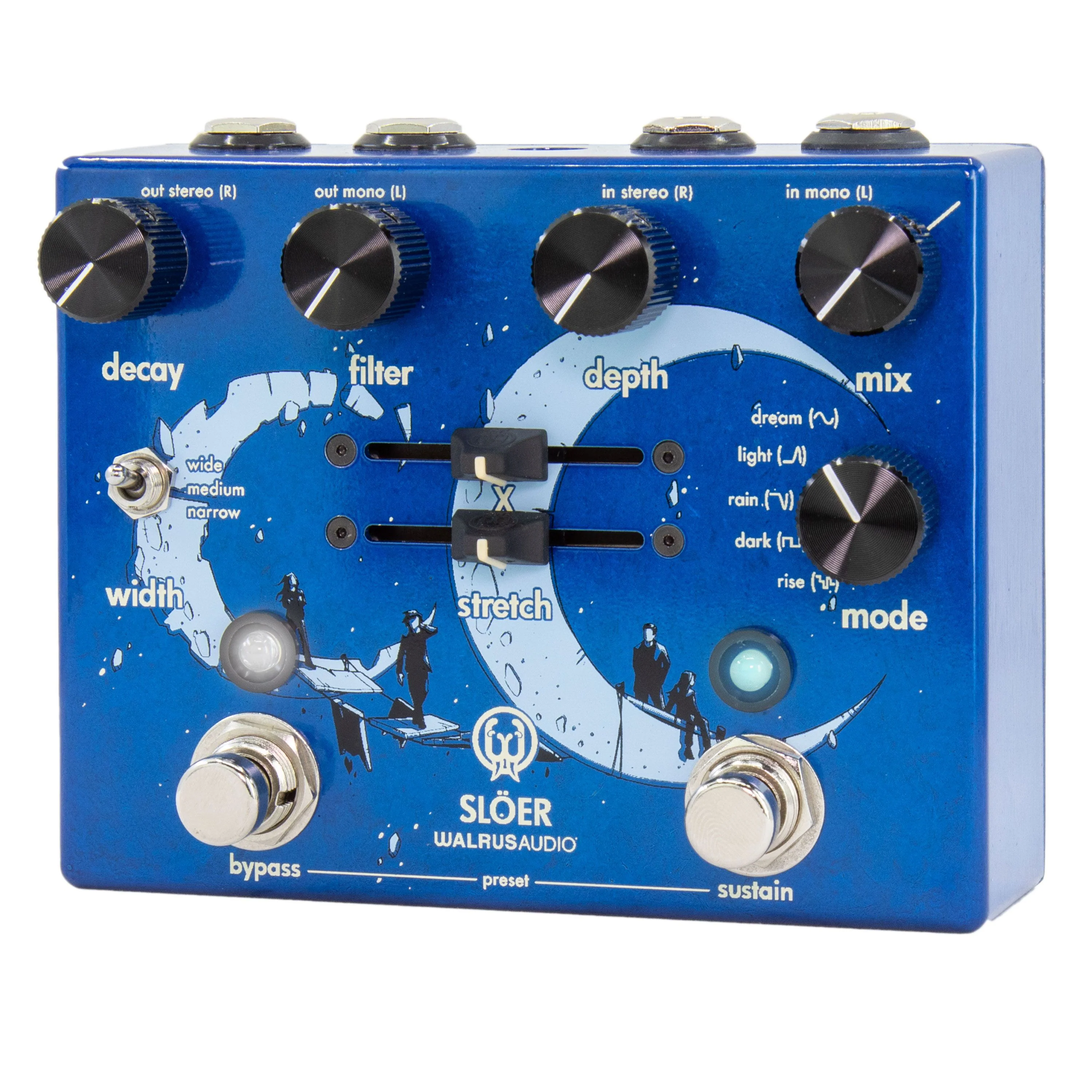 Walrus Audio SLÖER Stereo Ambient Reverb - Blue - Image 2