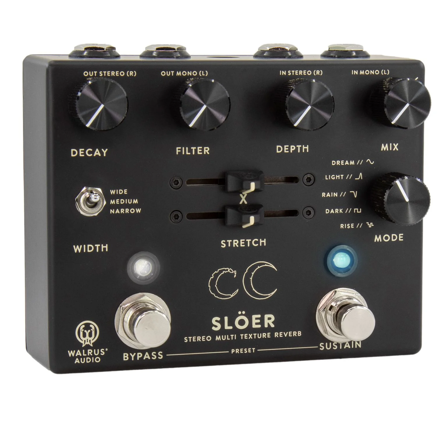 Walrus Audio SLÖER Stereo Ambient Reverb - Black - Image 3