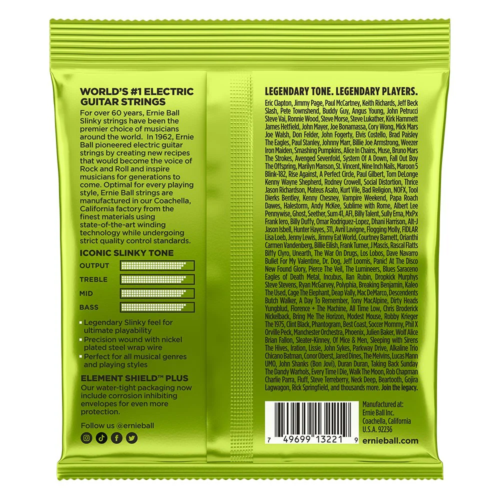 Ernie Ball 3 Pack Regular Slinky Nickel Wound Electric Guitar Strings - 10-46 Gauge - Image 3