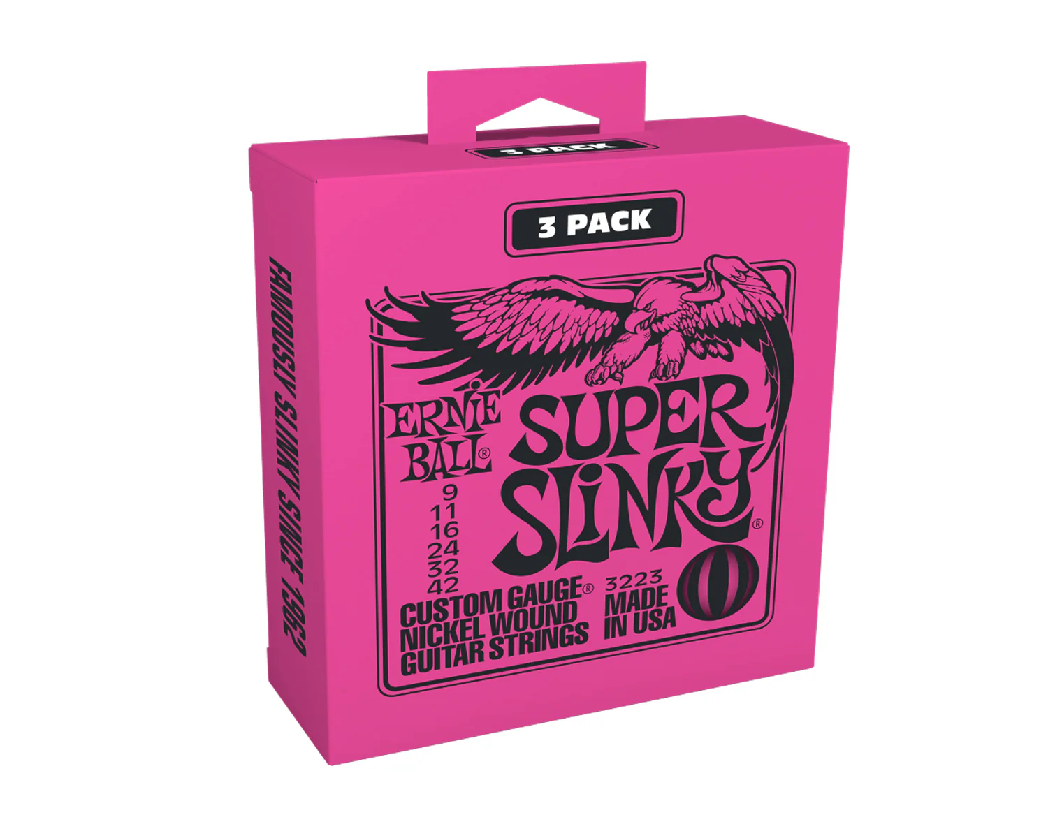 Ernie Ball 3 Pack Super Slinky Nickel Wound Electric Guitar Strings - 9-42 Gauge - Image 2