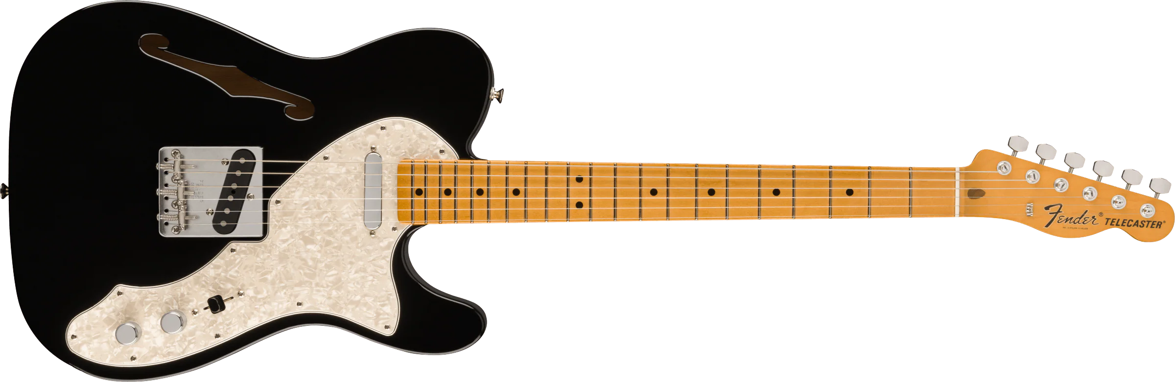 Fender Vintera II 60s Telecaster Thinline - Black - Image 2