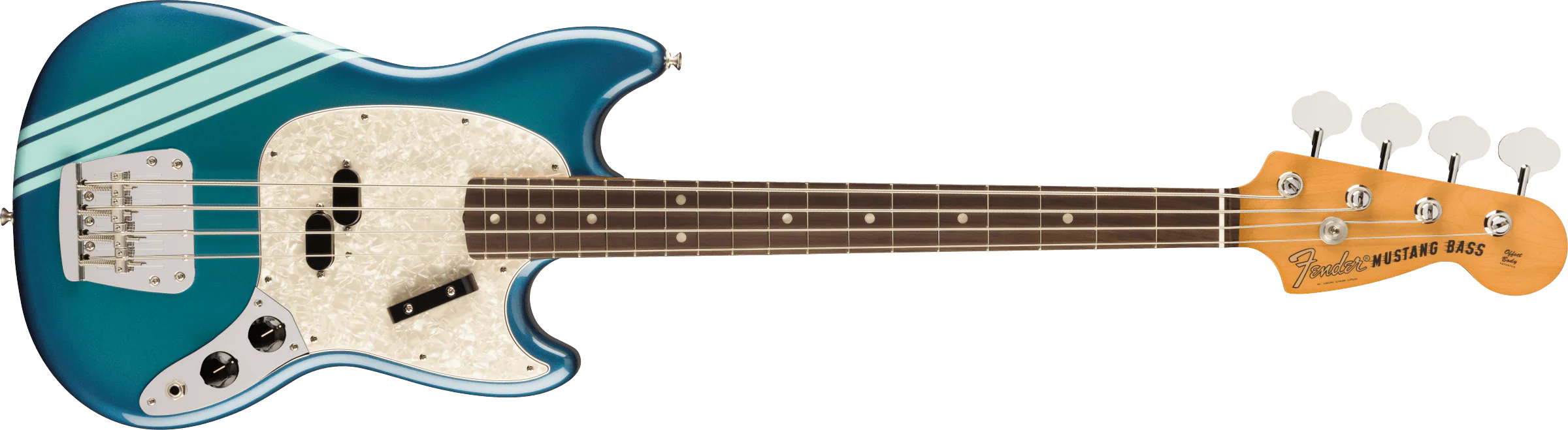 Fender Vintera II 70s Mustang Bass - Competition Burgundy - Image 3