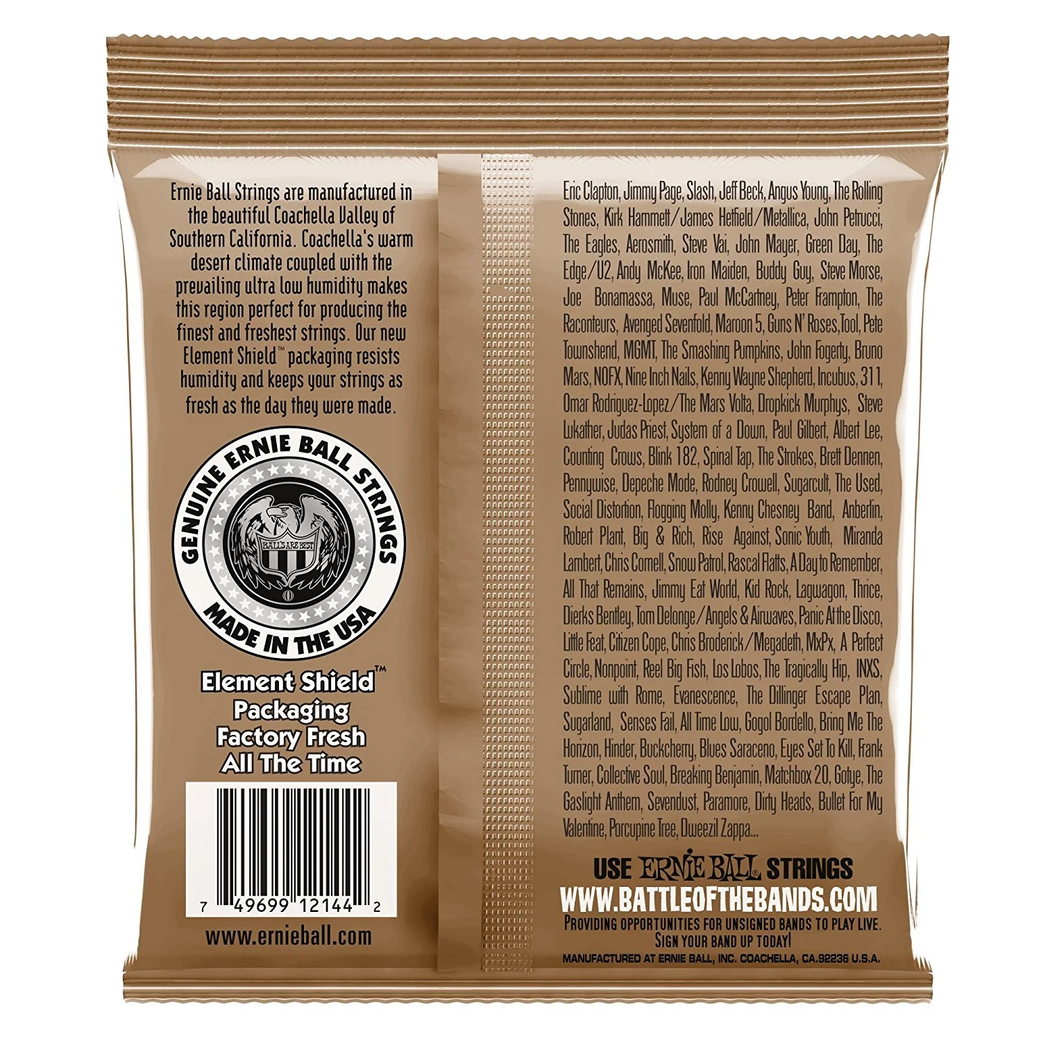 Ernie Ball Earthwood Phosphor Bronze 2148 Light Acoustic Strings - Image 2