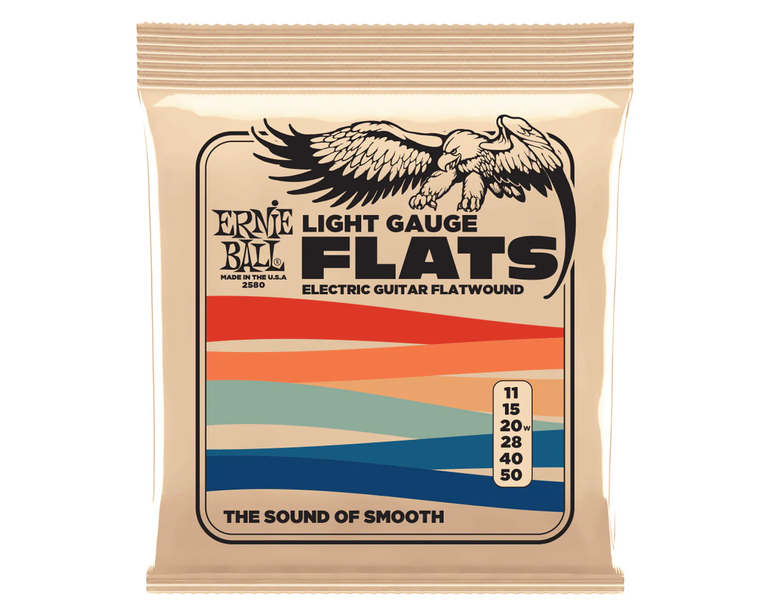Ernie Ball Light Flatwound Electric Guitar Strings - 11-50 Gauge
