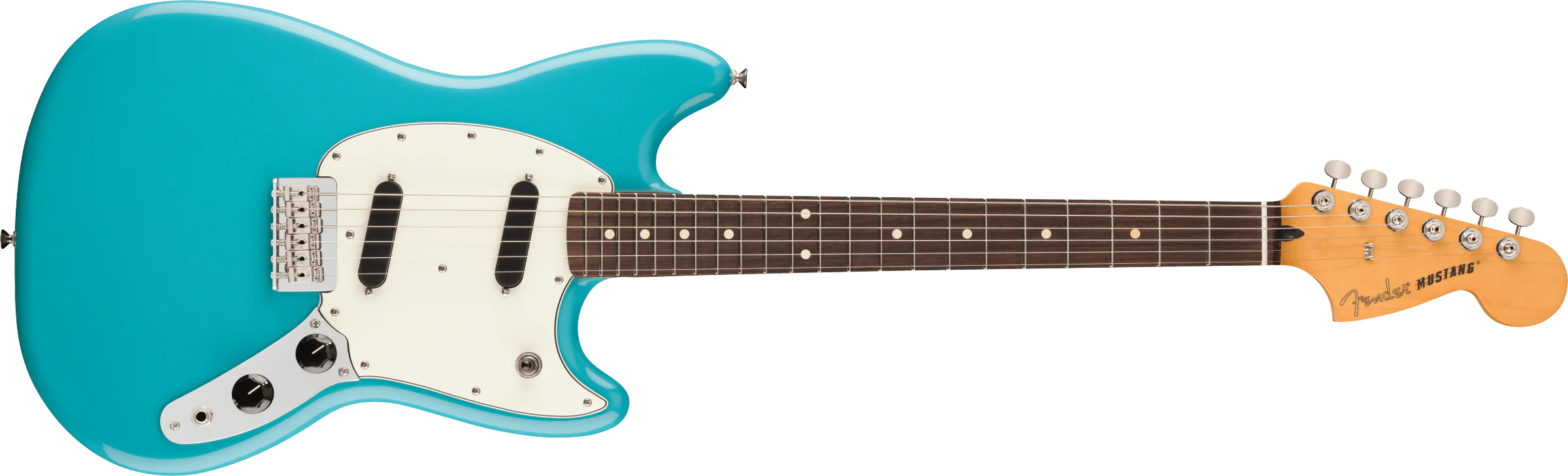 Fender Player II Mustang Rosewood Fingerboard - Aquatone Blue - Image 4