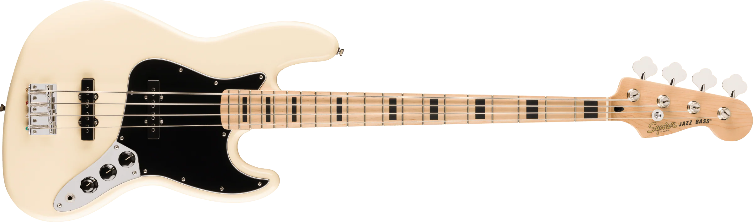 Fender Squier Affinity Series Active Jazz Bass - Olympic White - Image 2