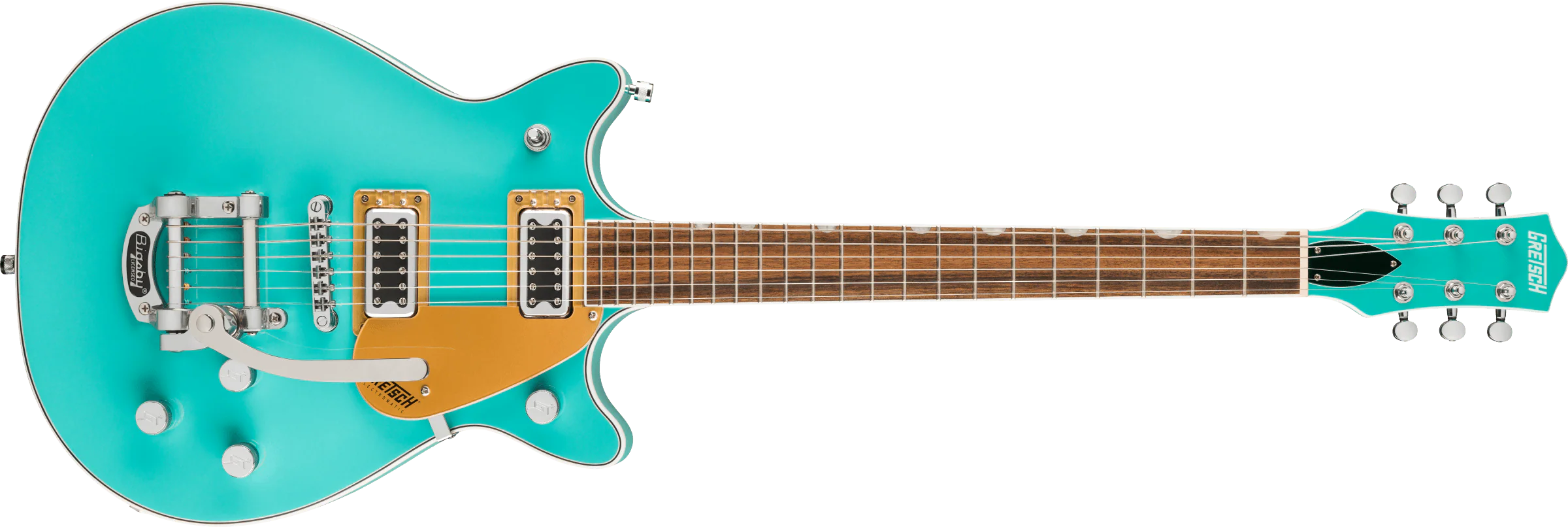 Gretsch G5232T Electromatic Double Jet FT with Bigsby, Laurel Fingerboard, Caicos Green - Image 4